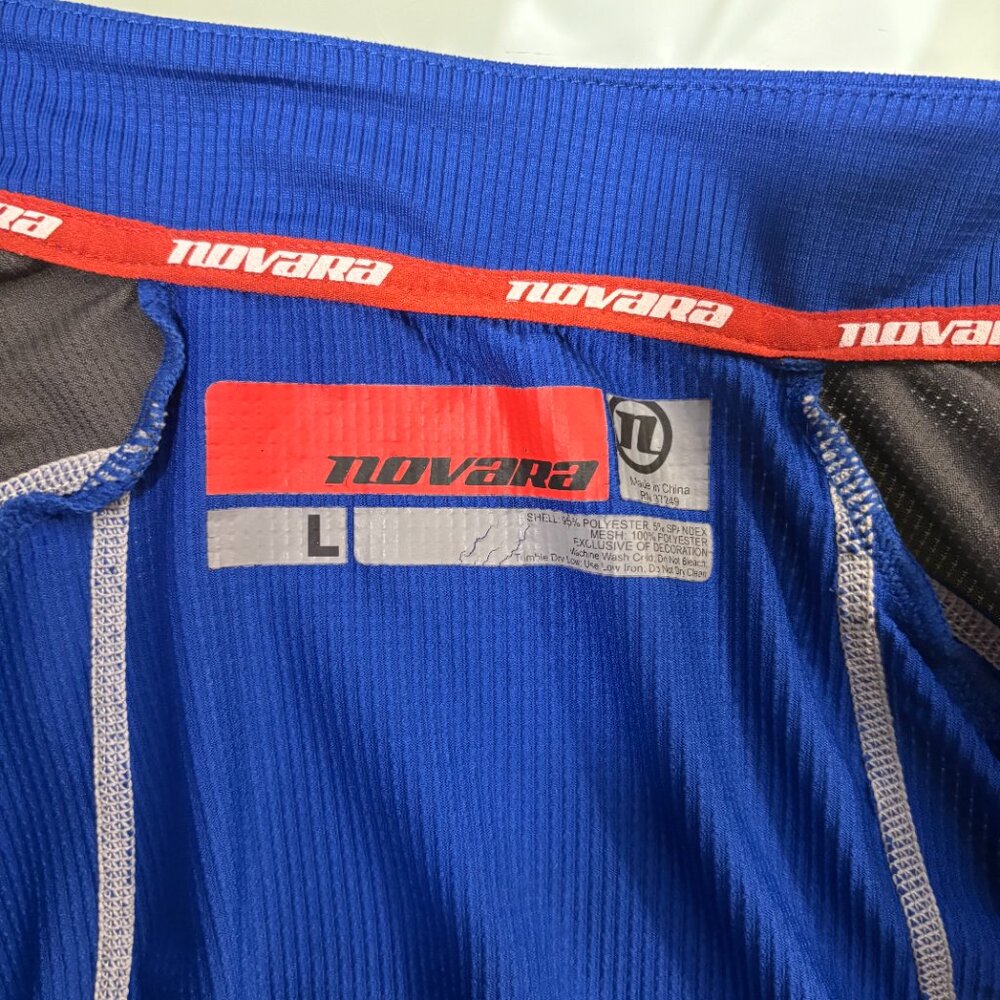 Novara Men’s Cycling Jersey – Blue & Gray Short Sleeve Zip-Up - Picture 5 of 7